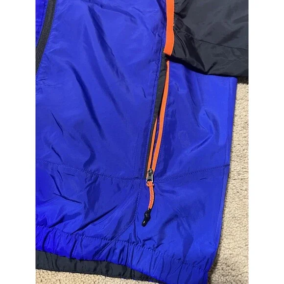POLO RALPH LAUREN Men's Windbreaker Hoodie Jacket Size M Blue&black NWT